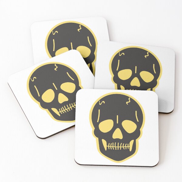 Item preview, yellow skull designed and sold by mollsdesignss.