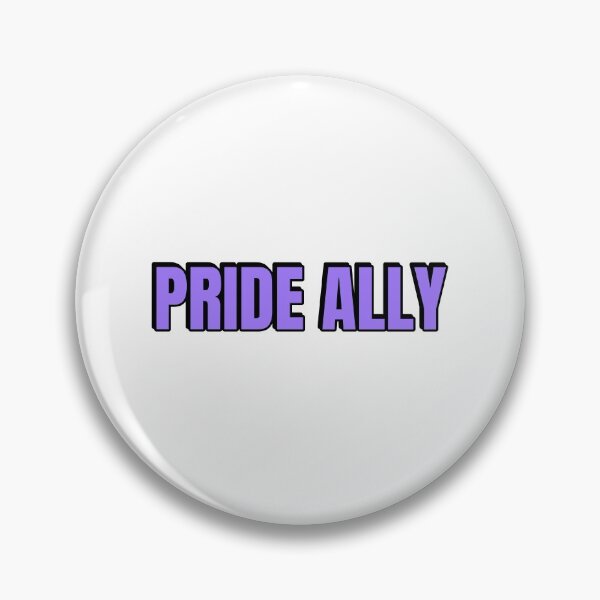 Item preview, Pride Allyship PRIDE ALLY purple designed and sold by Inspirationmotivation.