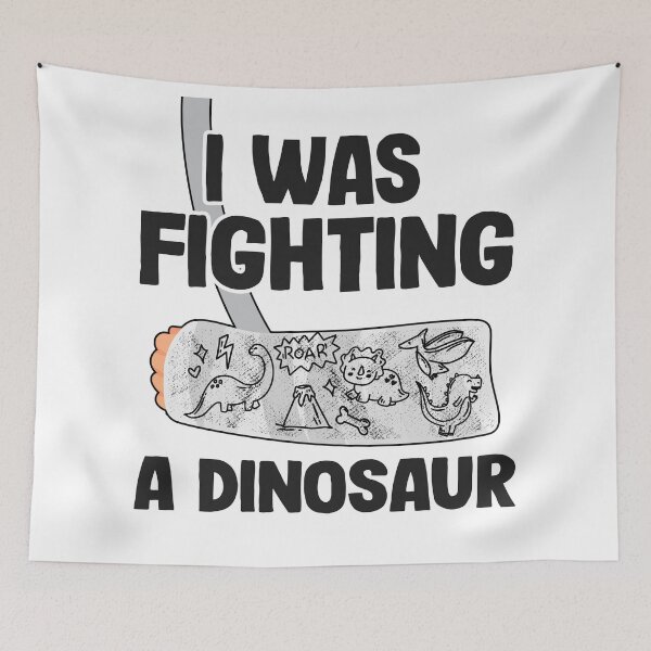 Item preview, Broken Arm Get Well Soon I Was Fighting A Dinosaur designed and sold by Stronzi.