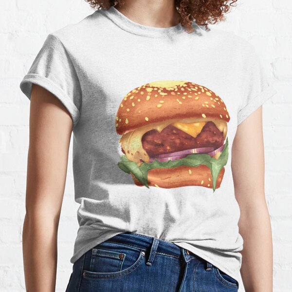 Giant Food T Shirts Redbubble - escape the giant burger roblox