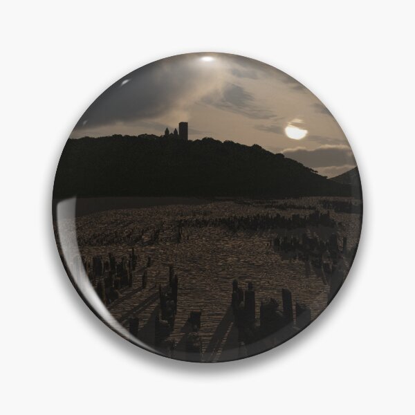 Item preview, Sunset in the land of stone blocks designed and sold by hen-anci-worlds.