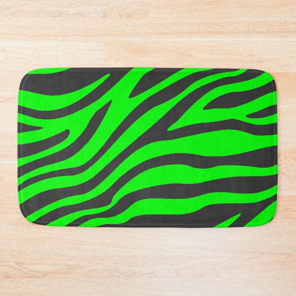 Item preview, Green Neon and Black Zebra stripes designed and sold by birdo-art.