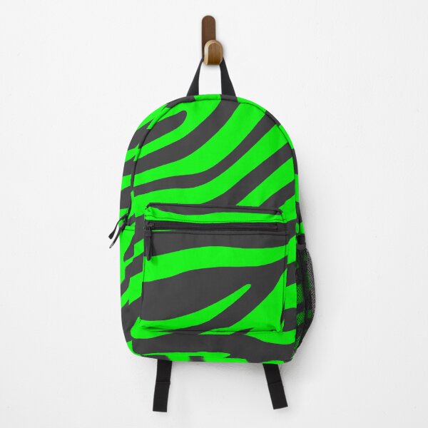 Item preview, Green Neon and Black Zebra stripes designed and sold by birdo-art.
