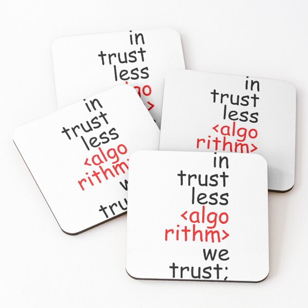 Item preview, IN TRUST LESS ALGORITHM WE TRUST designed and sold by Teeses.