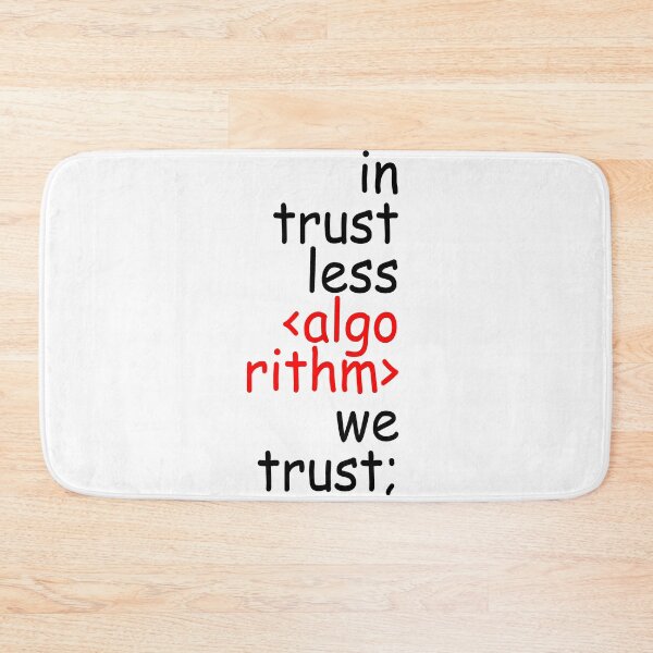 Item preview, IN TRUST LESS ALGORITHM WE TRUST designed and sold by Teeses.