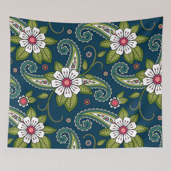 Item preview, Flower Paisleys designed and sold by nanriddle.
