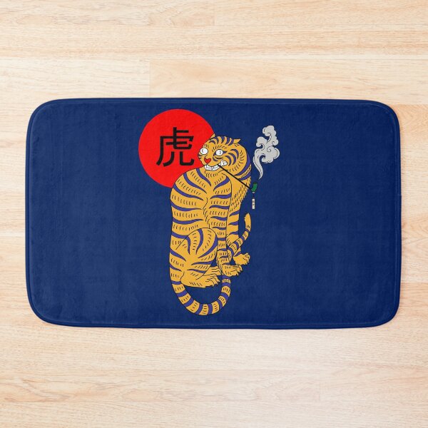 Item preview, a wise japanese tiger smokes 虎  designed and sold by jamal el annague.