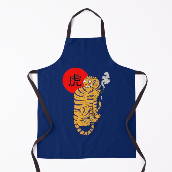 Item preview, a wise japanese tiger smokes 虎 designed and sold by jamal el annague.