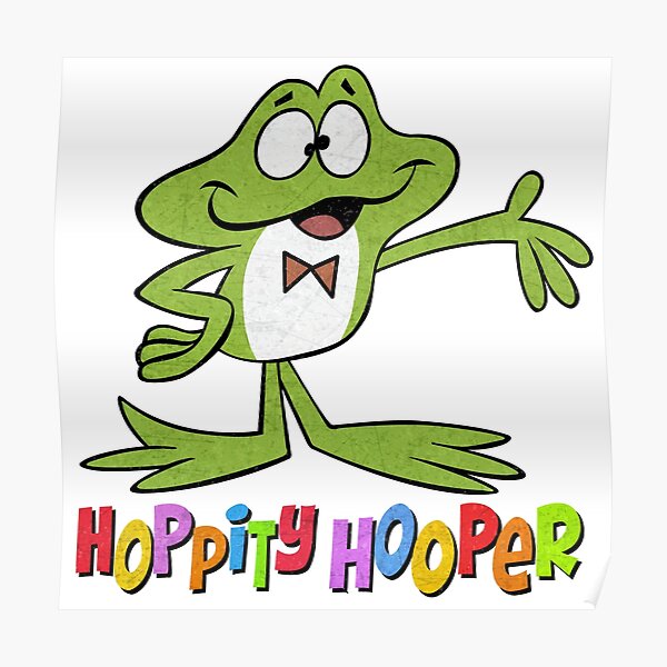 Hoppity Hooper Classic Cartoon Character, Tribute to Jay Ward, 1960s Poster