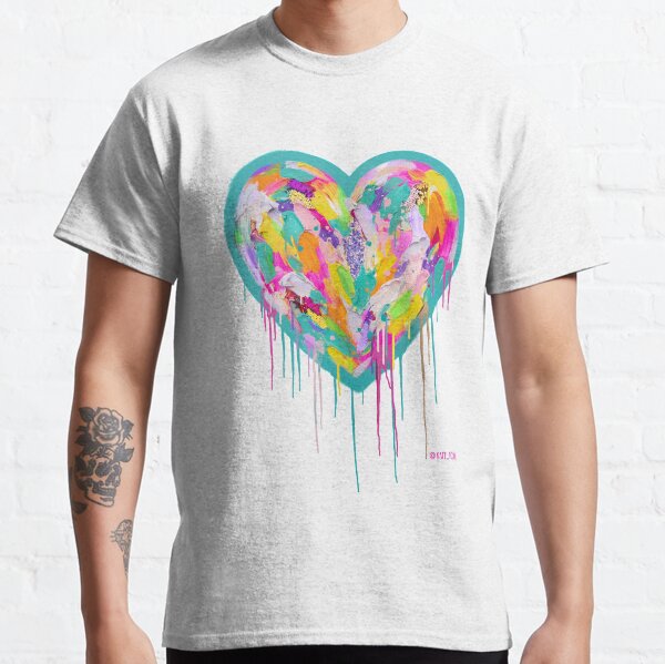 Teal Street Heart Classic T-Shirt