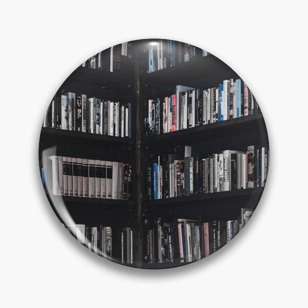 Item preview, Corner Of Bookcases in Black and Blue designed and sold by SquishStitches.