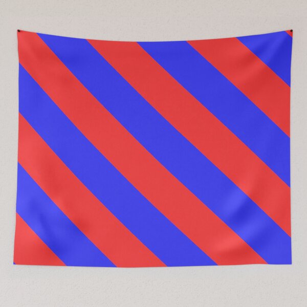 Item preview, Red and Blue Diagonal stripes  designed and sold by birdo-art.