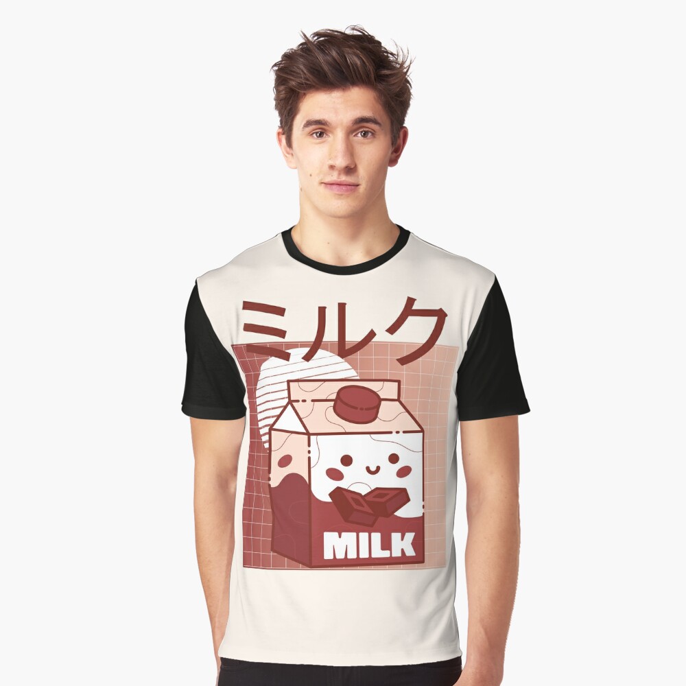 Japanese Chocolate Milk T-shirt, Cute Chocolate Milk Shirt, Chocolate Lover  Gifts, Gifts for Boyfriend, Cute Chocolate Shirt 