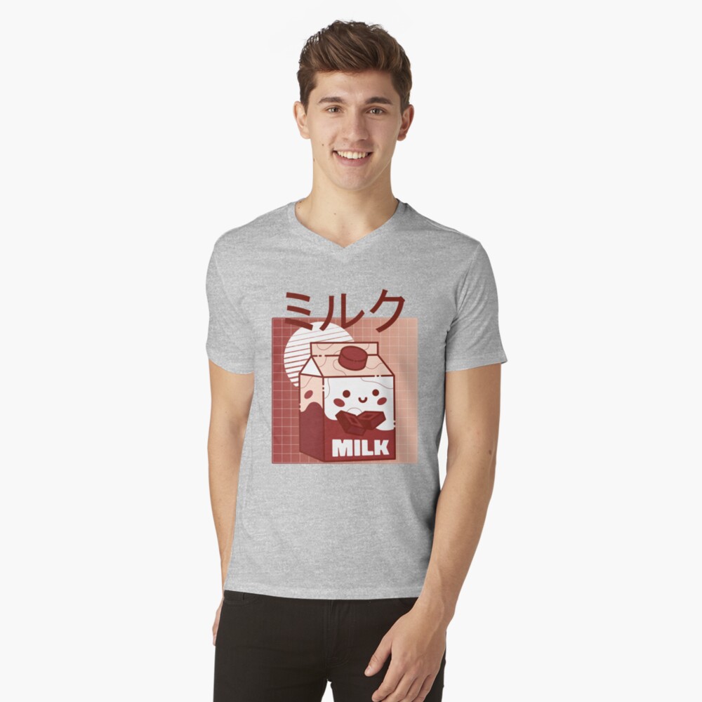 Japanese Chocolate Milk T-Shirt, Cute Chocolate Milk Shirt, Chocolate Lover Gifts, Gifts for Boyfriend, Cute Chocolate Shirt