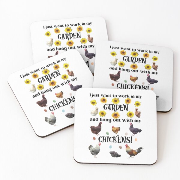 Item preview, I just want to work in my garden and hang out with my chickens designed and sold by StandoutSilkies.