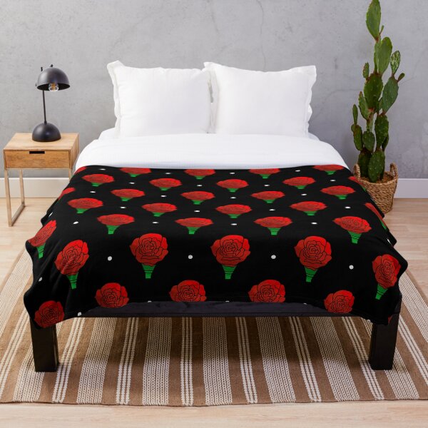 Item preview, Red tie dye rose pattern designed and sold by Encie-Designs.