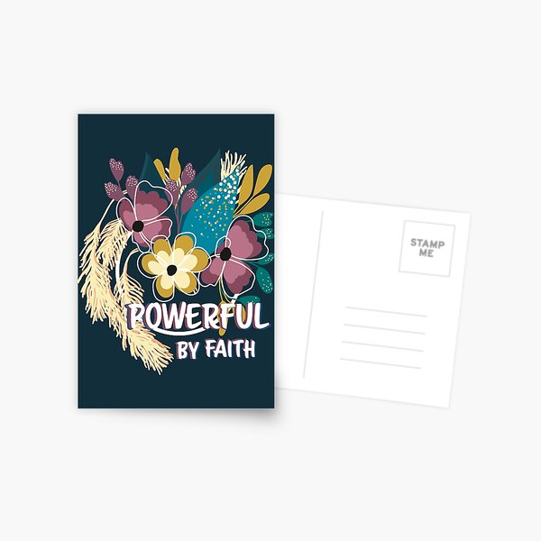 Item preview, POWERFUL BY FAITH designed and sold by Createandchill.
