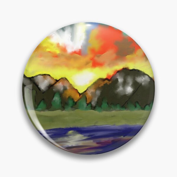 Item preview, Sunset over the mountains designed and sold by KennerC.