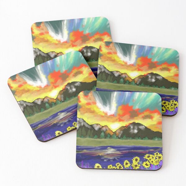 Item preview, Sunset over the mountains designed and sold by KennerC.