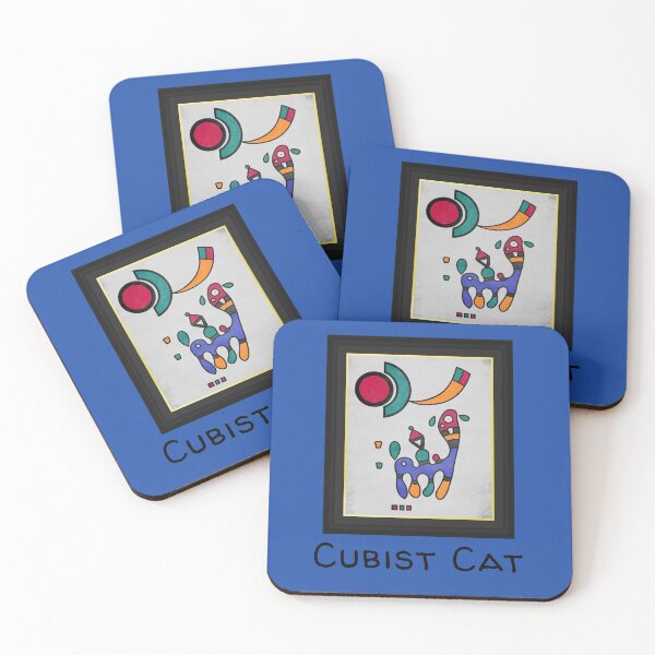 Item preview, Framed Cubist Cat - May Be a Picatso designed and sold by Purrfecta.