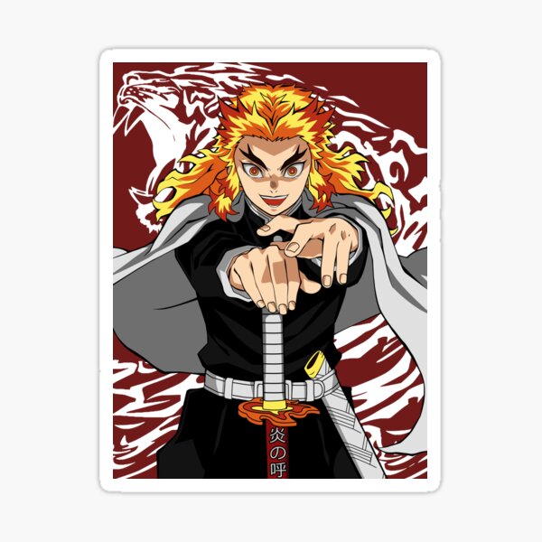 Kyojuro Rengoku Death Stickers Redbubble