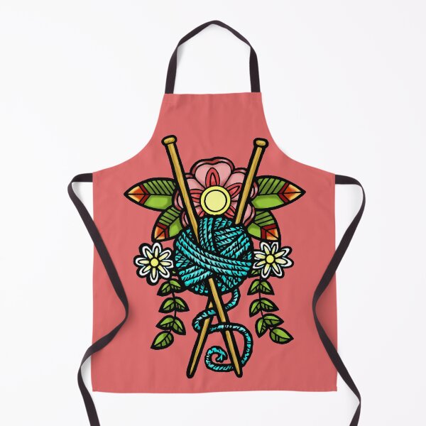 Item preview, knitting tattoo designed and sold by sandpiperstudio.