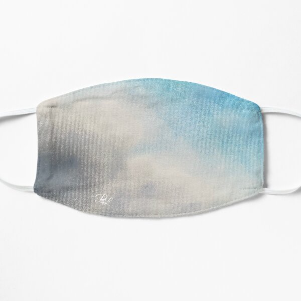 Turquoise Clouds Flat Mask