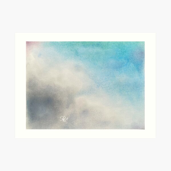 Turquoise Clouds Art Print