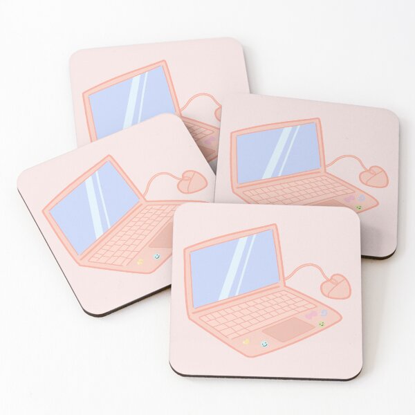 Item preview, Kawaii Cute Pink Laptop designed and sold by Nabibibi.