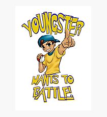 youngster wants to battle Photographic Print