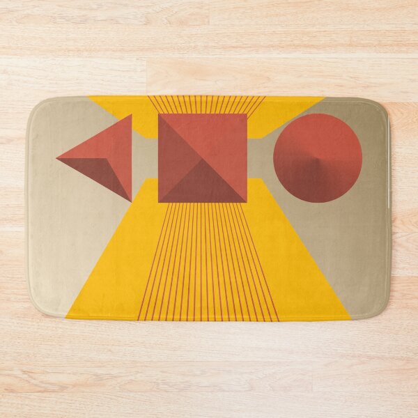 Item preview, Bauhaus - Retro / Art Deco architecture discipline from Berlin, Germany - Available in posters, etc - Shapes and Color in Yellow on Black designed and sold by crazycollective.
