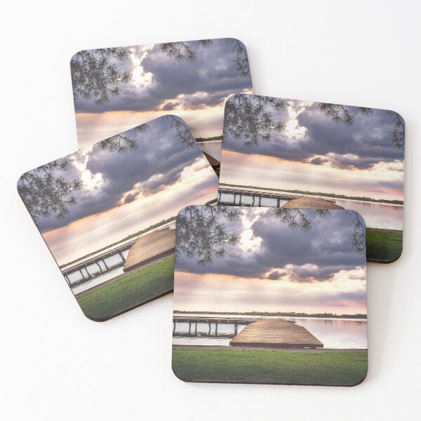 Item preview, View on the Palic lake over the wooden mole designed and sold by Dejan Travica.