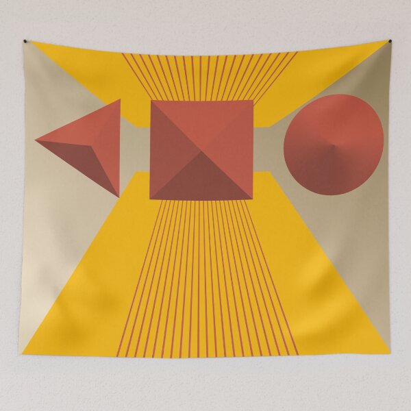 Item preview, Bauhaus - Retro / Art Deco architecture discipline from Berlin, Germany - Available in posters, etc - Shapes and Color in Yellow designed and sold by crazycollective.