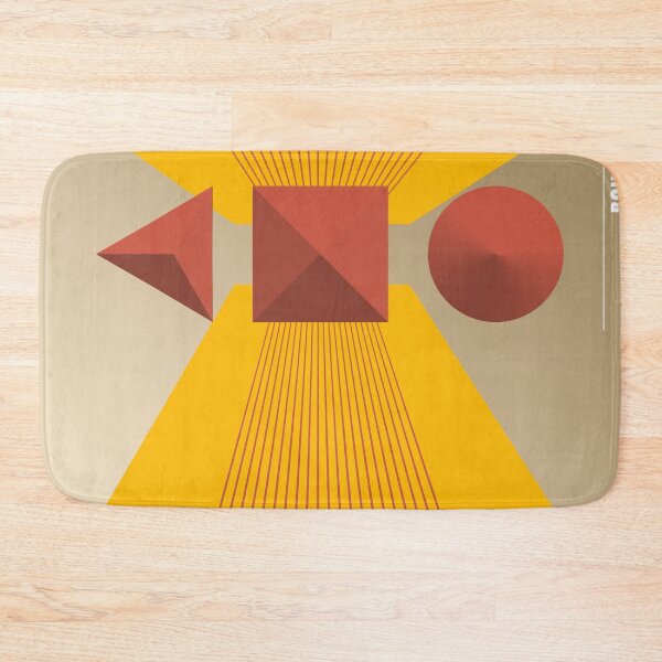Item preview, Bauhaus - Retro / Art Deco architecture discipline from Berlin, Germany - Available in posters, etc - Shapes and Color in Yellow designed and sold by crazycollective.