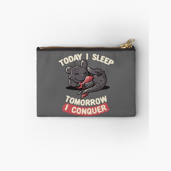 Item preview, Today I Sleep Tomorrow I Conquer Cute Lazy Dragon Gift designed and sold by EduEly.