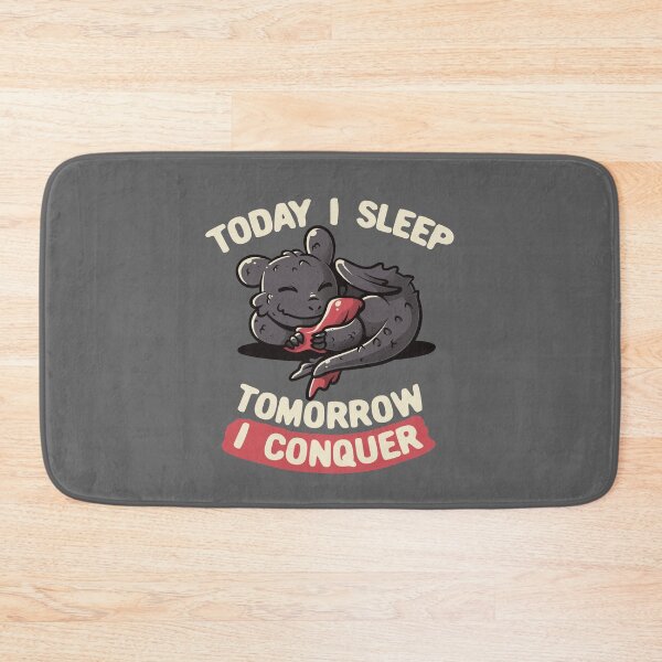 Item preview, Today I Sleep Tomorrow I Conquer Cute Lazy Dragon Gift designed and sold by EduEly.