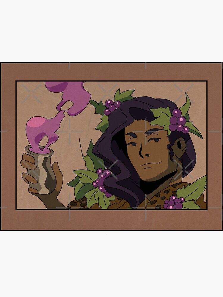 Dionysus Poster Hades Sticker For Sale By Migi Desu Redbubble