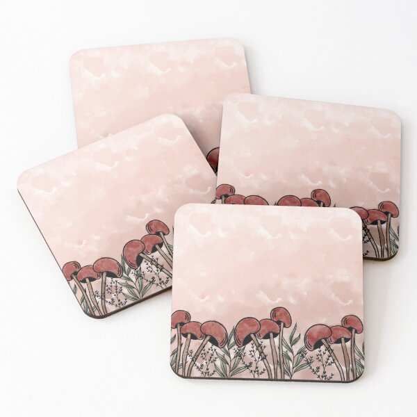 Item preview, Mushrooms in a Dusty Sky designed and sold by Moon Fern Vintage.