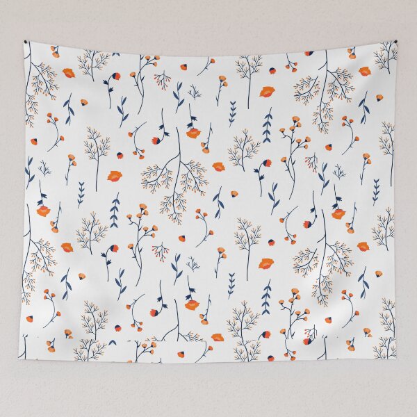Item preview, seamless flower pattern unique and modern flat designed and sold by Sya Prints.