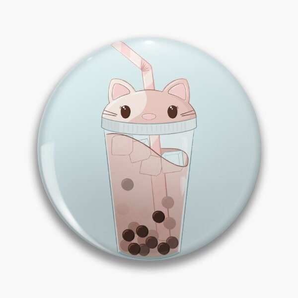 Item preview, Kawaii cat boba tea designed and sold by milyahs-art.