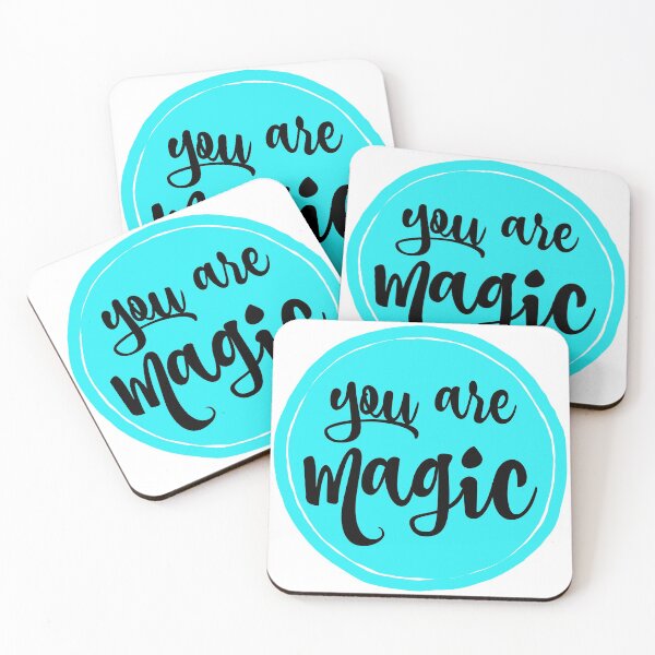 Item preview, You Are Magic AQUA - affirmation for magic makers designed and sold by thephoenixsoul.