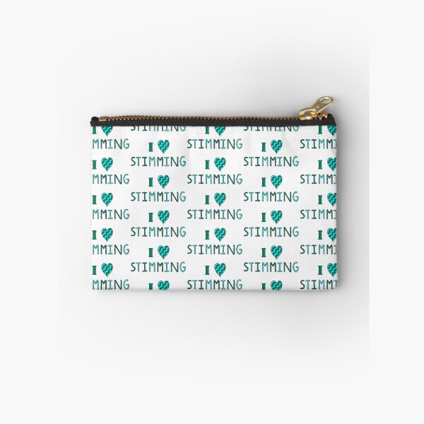 Item preview, I Love Stimming (Green and Cyan, Wavy Letters) designed and sold by AutisticBanshee.