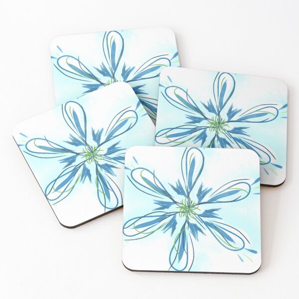 Item preview, Flower blue designed and sold by gratogratto.