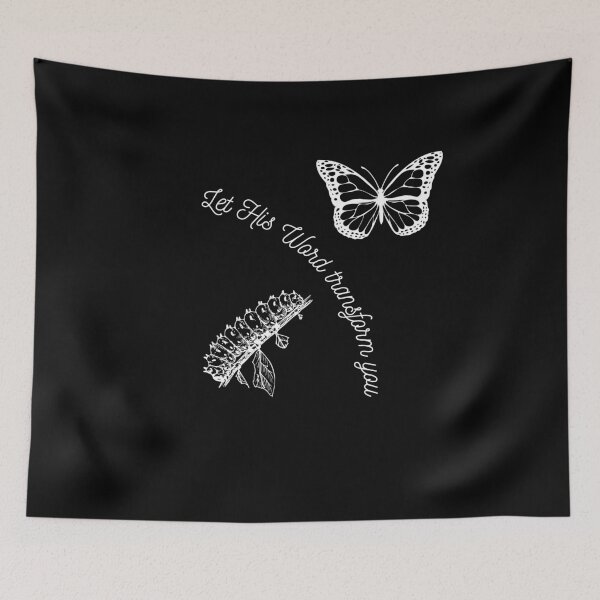 Item preview, Caterpillar | Butterfly | Let His Word Transform designed and sold by LoveGen.