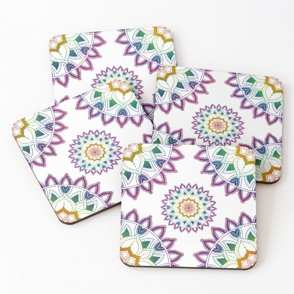 Item preview, Hermoso mandala arcoíris repetitivo designed and sold by girlybunches.