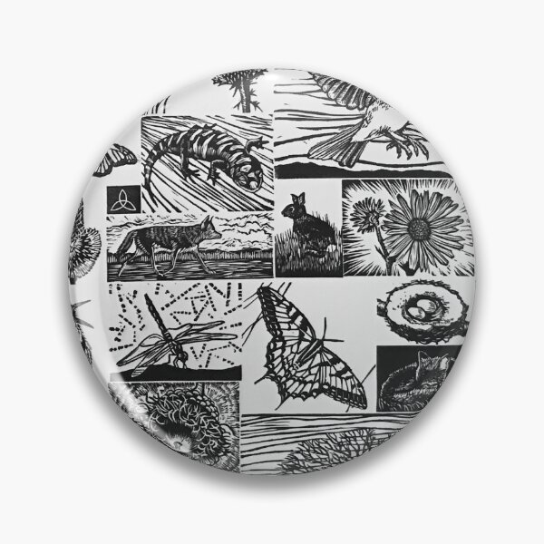 Item preview, Prairie Mosaic (linoleum block print) designed and sold by Carrie Carlson.