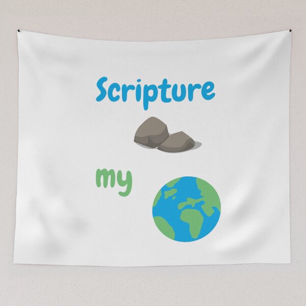 Item preview, Scripture Rocks My World | Picture | Earth designed and sold by LoveGen.