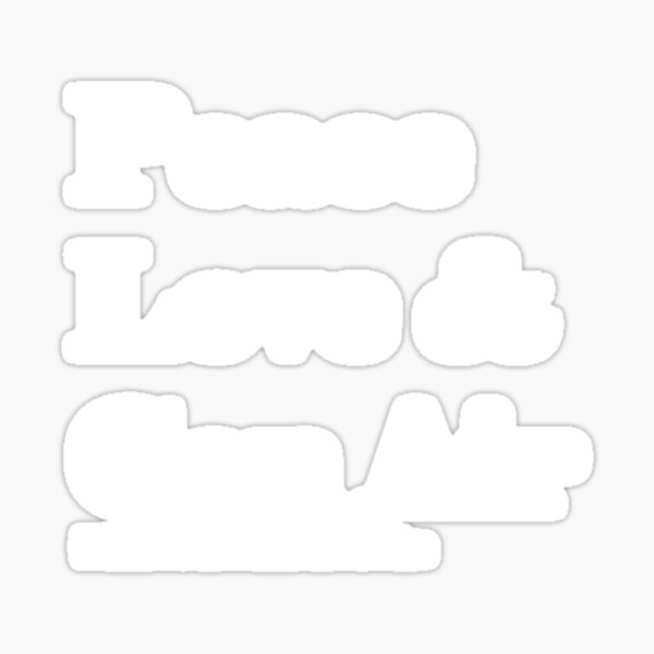 Peace, Love & Con Air (text) Sticker