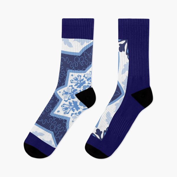 Item preview, Portuguese azuleiro (azul) tile pattern - T-Shirt and Accessories designed and sold by 3TFashion.