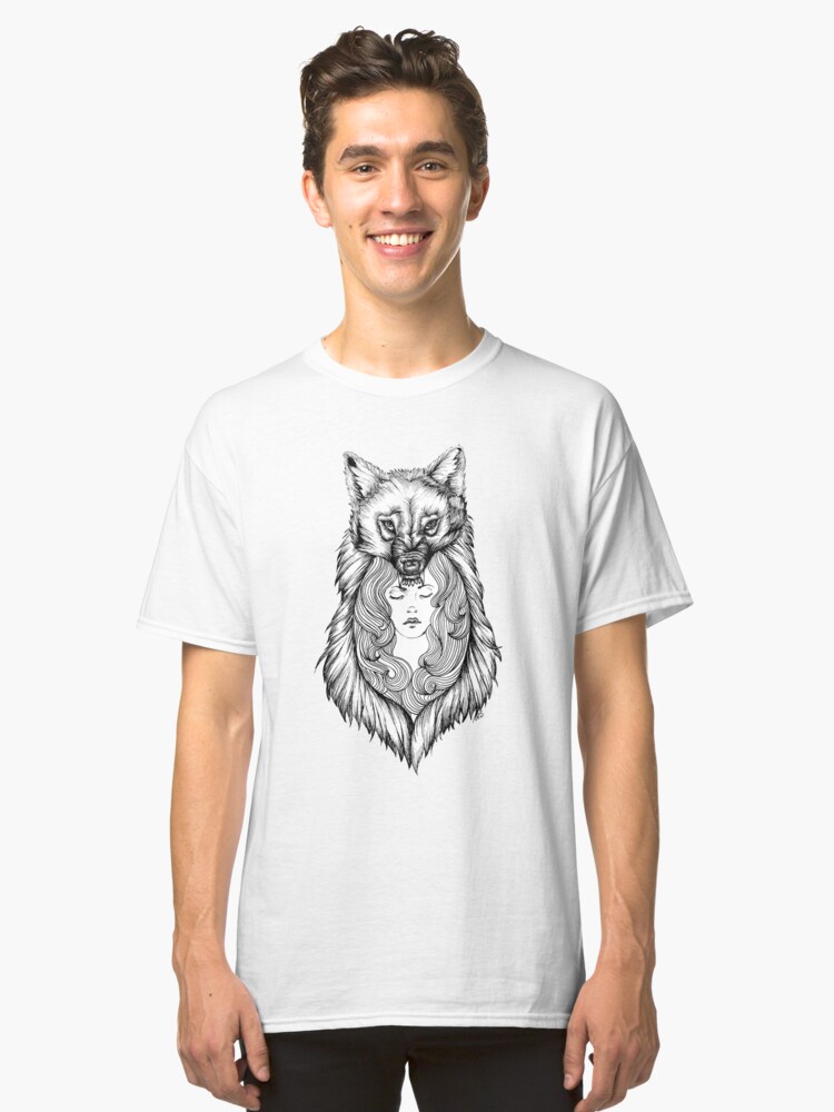 Alternate view of Wolves Will Keep You Warm Classic T-Shirt